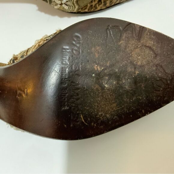 Cydney Mandel Handmade Leopard Mules Sz 7 EUC - Picture 4 of 9